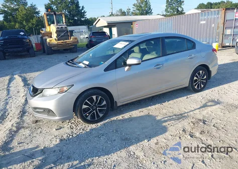 2015 Honda Civic Ex z USA, uszkodzony, nr VIN 2HGFB2F80FH553511
